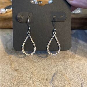 Elegant Sterling Silver Teardrop Earrings